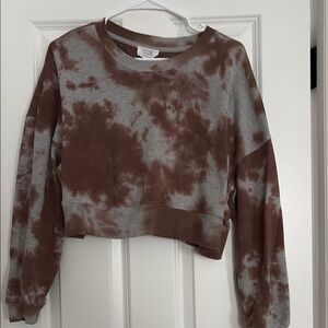 Women's Tie-Dye Cropped Sweatshirt